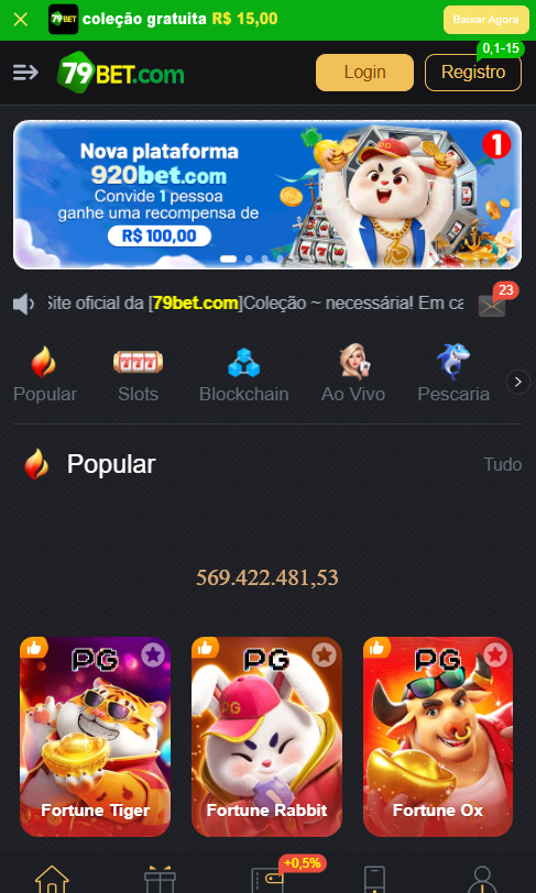 Seleção de jogos populares da 79bet organizada em blocos de categorias