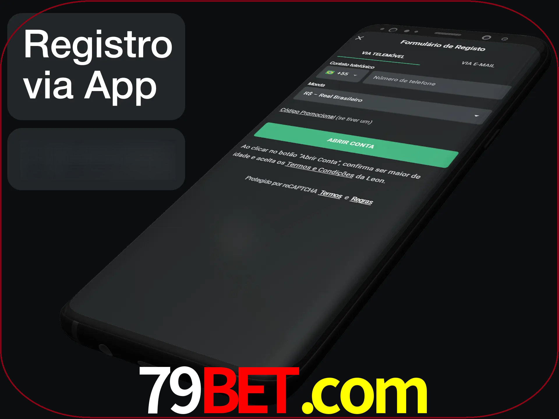 Interface do 79bet Mobile em dispositivo móvel